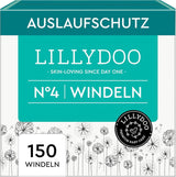 LILLYDOO Babyluiers Huidvriendelijk - Maat 3 (6-10kg), 29 stuks, Betrouwbare lekbescherming, Zacht, Geurvrij en Lotionvrij voor gevoelige huid, Dermatologisch getest