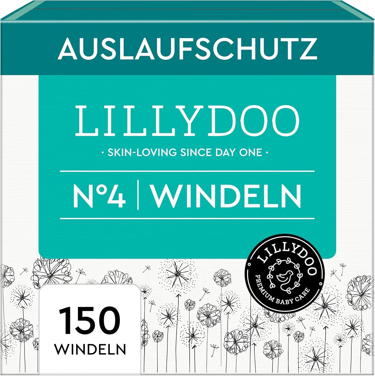 LILLYDOO Babyluiers Huidvriendelijk - Maat 3 (6-10kg), 29 stuks, Betrouwbare lekbescherming, Zacht, Geurvrij en Lotionvrij voor gevoelige huid, Dermatologisch getest