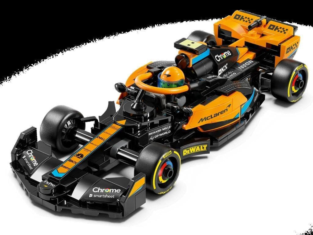 LEGO Speed Champions McLaren Formule 1 Raceauto 2023, speelgoed voor jongens en meisjes vanaf 9 jaar die graag zelfstandig spelen, bouwbaar voertuigmodel, kinderkamerdecoratie 76919 Bouwsets Besuche in LEGO-Store