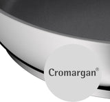 WMF Devil 2-delige pannenset, inductiepan 24, 28 cm, Cromargan roestvrij staal, keramische coating, ovenvaste potten en pannen Naty Shop