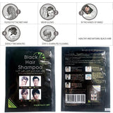 Instant Hair Colour Black Hair Dye Shampoo gaat 30 dagen mee Natuurlijke ingrediënten Naty Shop Haarverf