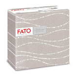 Fato - Droogpapieren servetten, airlaid, textieleffect, verpakking van 50 servetten, 40X40 gevouwen in 4-formaat, Tropicana Decor
