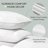 HARBOREST Slaapbedkussen, 2 stuks, luxe pluche, alternatief kussen, goed voor zij- en rugslapers, hotelcollectie, kussen, standaard/queensize, 50,8 x 66 cm Naty Shop standaardkussens