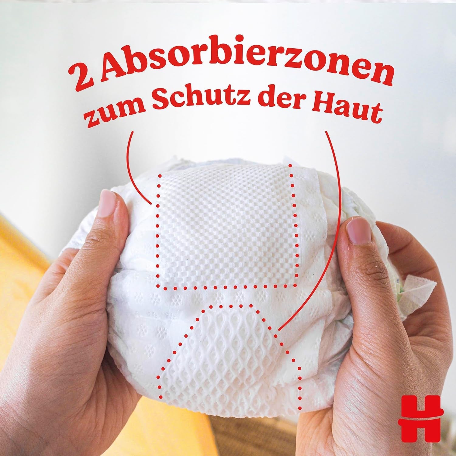 Huggies pasgeboren luiers, maat 2, 116 luiers (2 x 58), doos van een halve maand