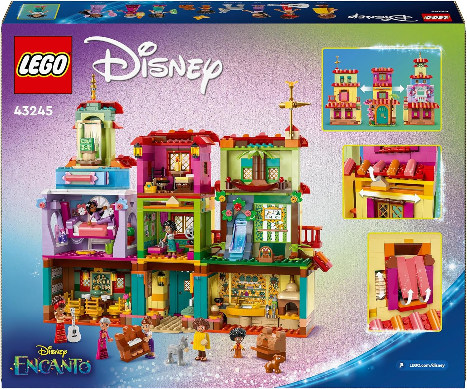 LEGO Ç€ Disney Encanto Magisch Huis van Madrigalen Kinderpoppenhuis met Mirabel Speelfiguur Bouwspeelgoed voor meisjes en jongens vanaf 7 jaar 43245 Bouwsets Besuche in LEGO-Store