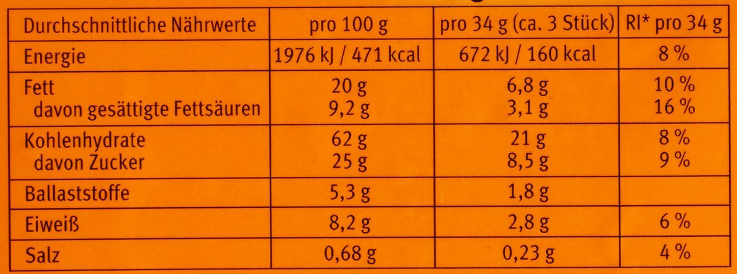 Bahlsen Hobbits Crunchy - Pak van 18 - Opbergdoos - Vezelrijke havermout volkoren koekjes (18 x 250 g)