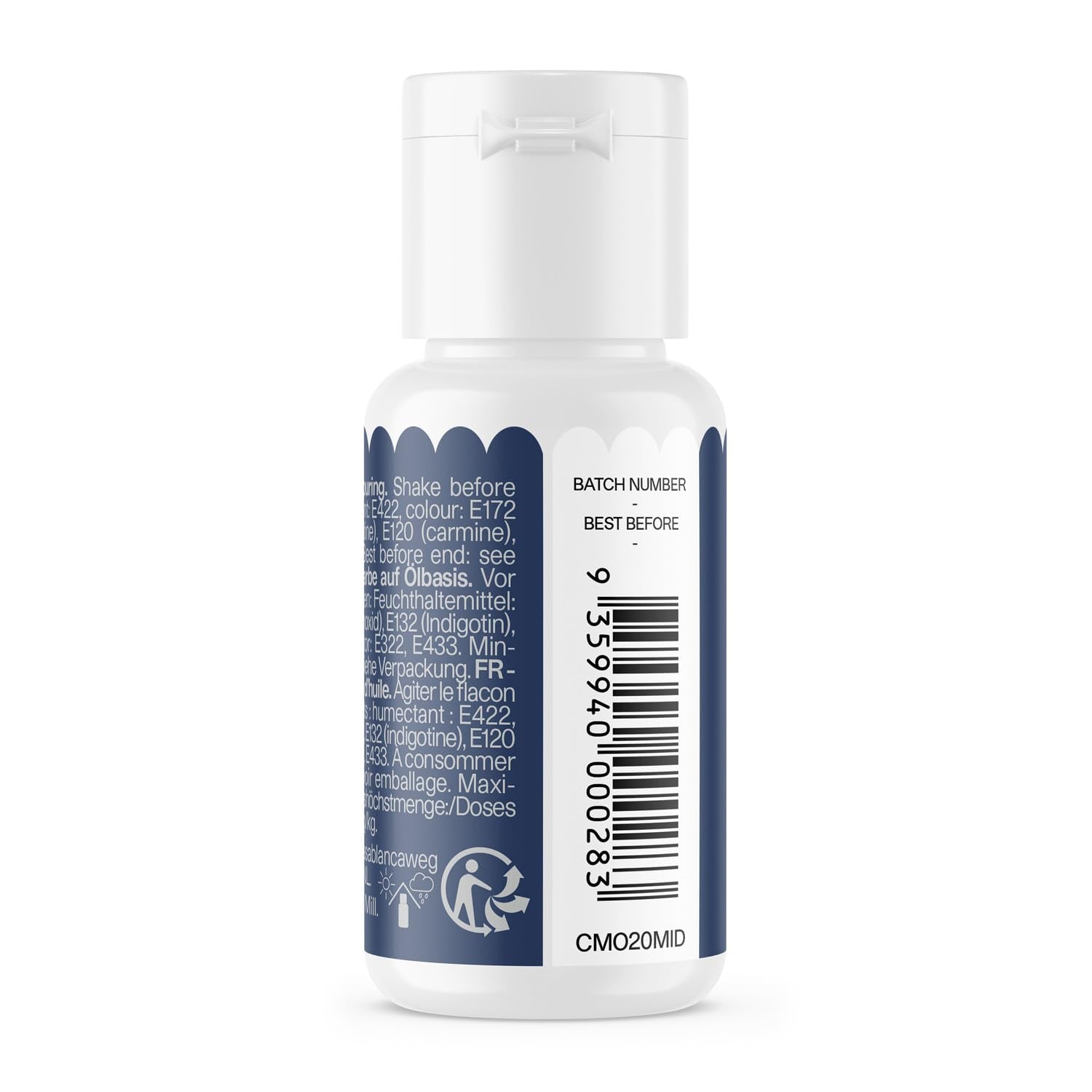Kleurstof Color Mill Oil Blend Midnight Oil - Kleurstof voor chocolade, fondant, muffins, cakes, bakken, bitterkoekjes - Kleurstof voor het decoreren van taarten - 100 ml
