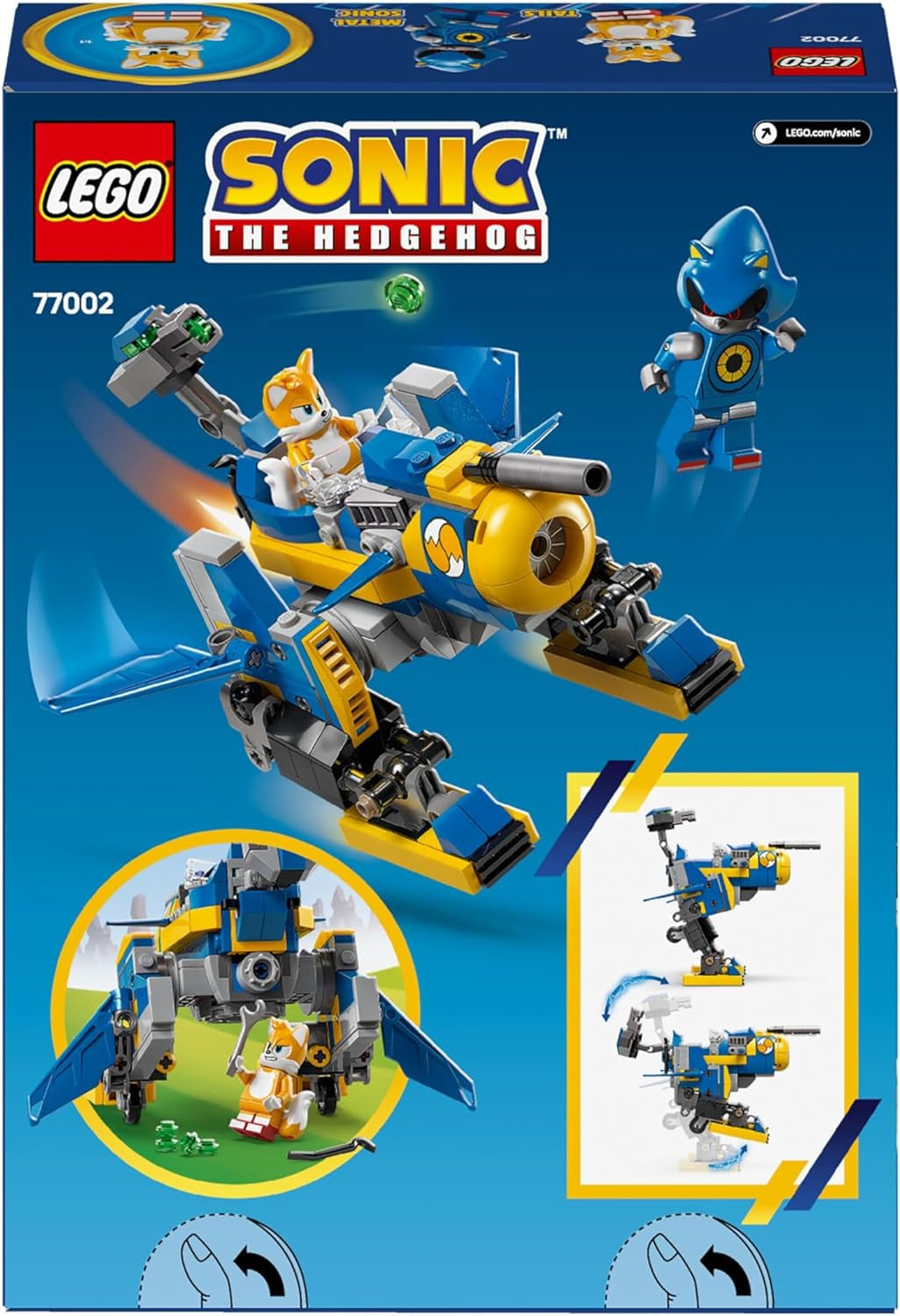 LEGO Sonic the Hedgehog Cycloon Vs. Metal Sonic - Mechs verzamelspeelgoed met 2 minifiguren van videogames - Cadeau-idee voor jongens en meisjes vanaf 8 jaar en tienergamefans 77002 Bouwsets Besuche den LEGO-Store