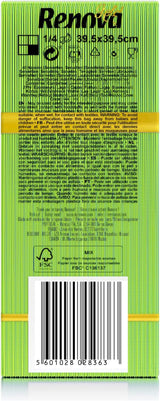 Renova papieren servetten, goud, groen, 40 stuks