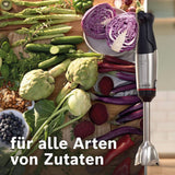 Bosch Stabmixer Ergomaster Serie 6 MSM6M673, 10 Jahre Motorgarantie, Edelstahl-Klingen, Verschleißfreie Keramik-Kupplung, Luftkühlung, Zerkleinerer, Kartoffelstampfer, Schneebesen, 1000 W Keuken Naty Shop