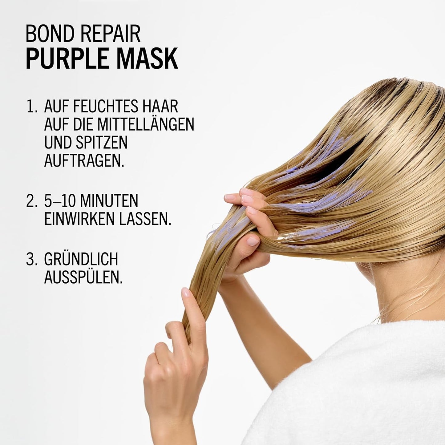 Schwarzkopf Professional BLONDME Bond Repair Purple Mask Masker voor koel haar Neutraliseert gele tinten voor geverfd, geblondeerd en licht haar Diep conditionerend en versterkend 200 ml Haarmasker Naty Shop
