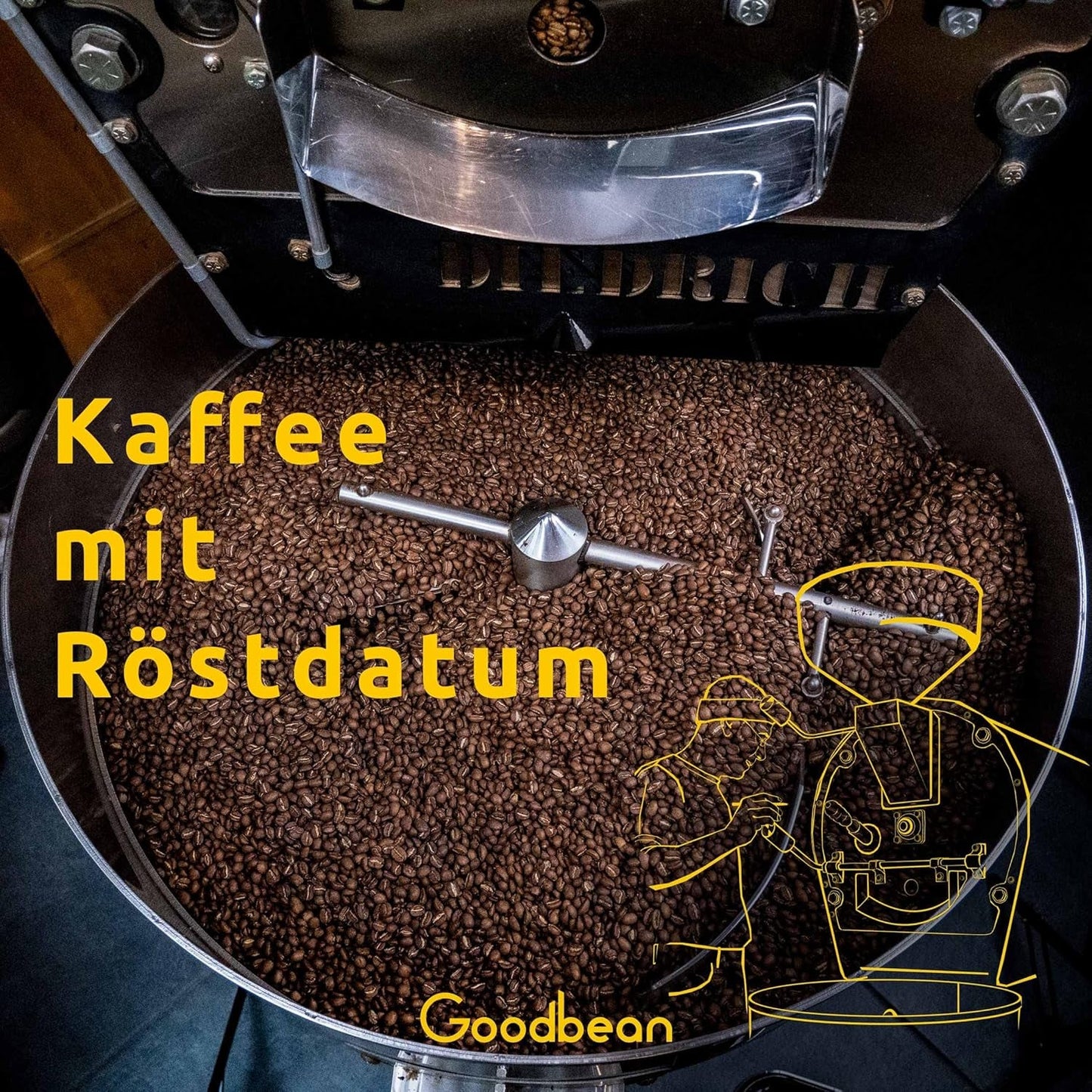 Santos | Koffiebonen 2500g - 100% Arabica uit Brazilië | voor espresso, cappuccino of sterke filterkoffie | Omni gebraad | Klassieke koffie - de perfecte kennismaking met speciale koffie
