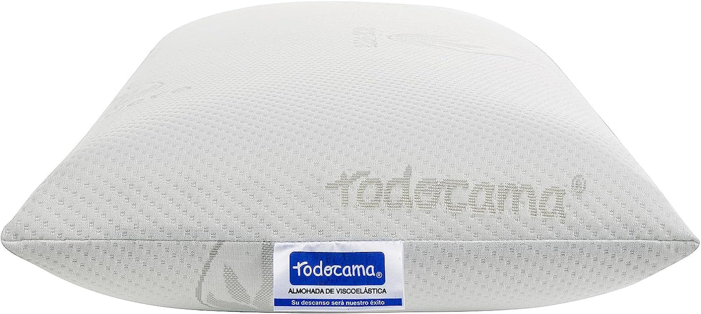 Todocama - Memory kussen, aloë vera, 2 stuks, 70 cm, wit Naty Shop standaard kussens
