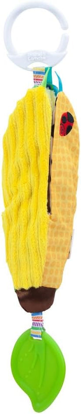LAMAZE Bea de banaan, clip-on kinderwagen en kinderwagen pasgeboren speelgoed, sensorisch babyspeeltje met kleuren en geluiden, ontwikkelingsspeelgoed voor jongens en meisjes van 0-24 maanden, geel babyspeelgoed Naty Shop