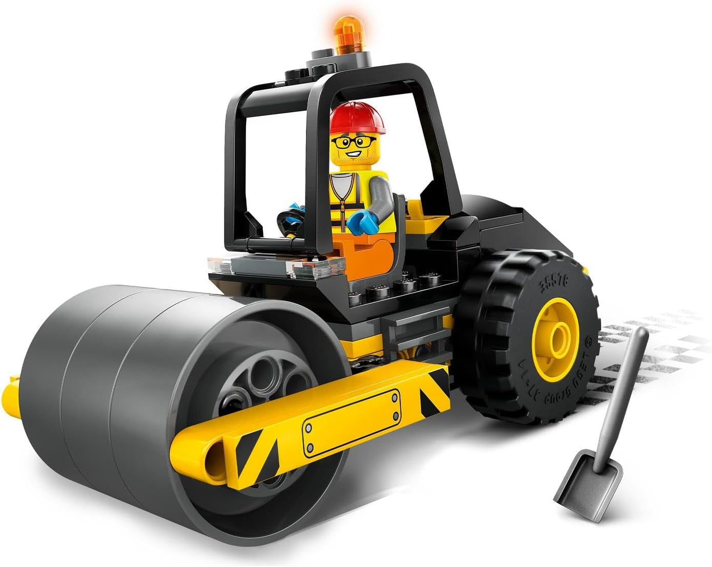 LEGO City Road Roller-bouwvoertuig voor kinderen van 5 jaar Stoomwals met minifiguur van een bouwvakker Fantasierijke speelervaring voor jongens en meisjes Klein leuk cadeau 60401 Bouwsets Bekijk de LEGO-Store