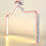 Kalolary Lampadaire, Lash Lumière Pour Extensions De Cils Regglable À 360°, 3000K-6000K Demi-Lune Lamp, Lamp De Beauté (Halvemaanlamp)