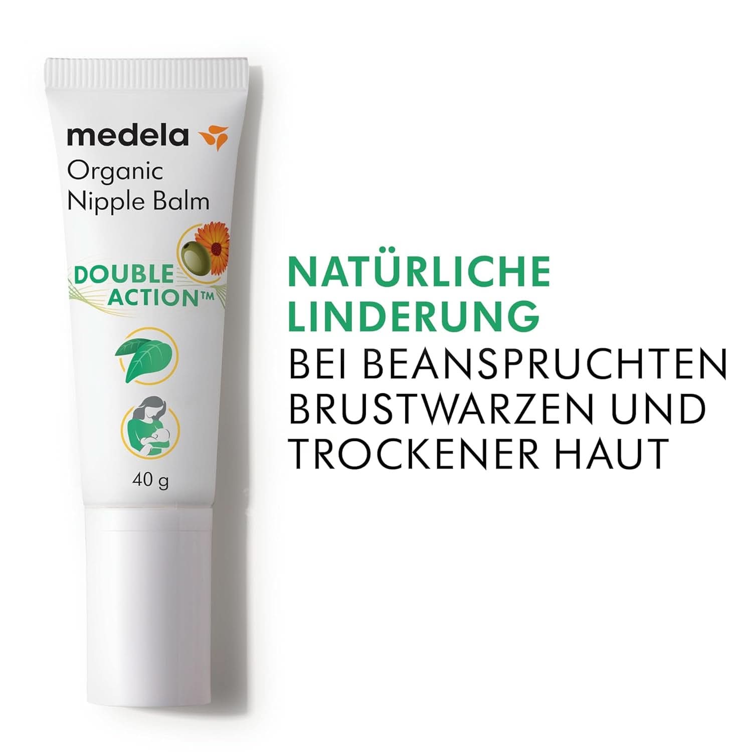 Medela Bio-Brustwarzenbalsm – Beruhigend Und Pflegend Für Stillende Mütter – Hergestellt Aus Naturichen, Sicheren Inhaltsstoffen – Linderung Bei Beanspruchten Brustwarzen – Postpartum Essentials 40 G Accessoires Voeding en borstvoeding Baby Naty Shop