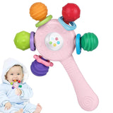 Babybijtringen van voedingskwaliteit - BPA-vrij, verstikkingsbestendig ontwerp, versterkte grip, geschikt voor gehoor en tandontwikkeling, ideaal voor baby's van 0-36 maanden (wit)