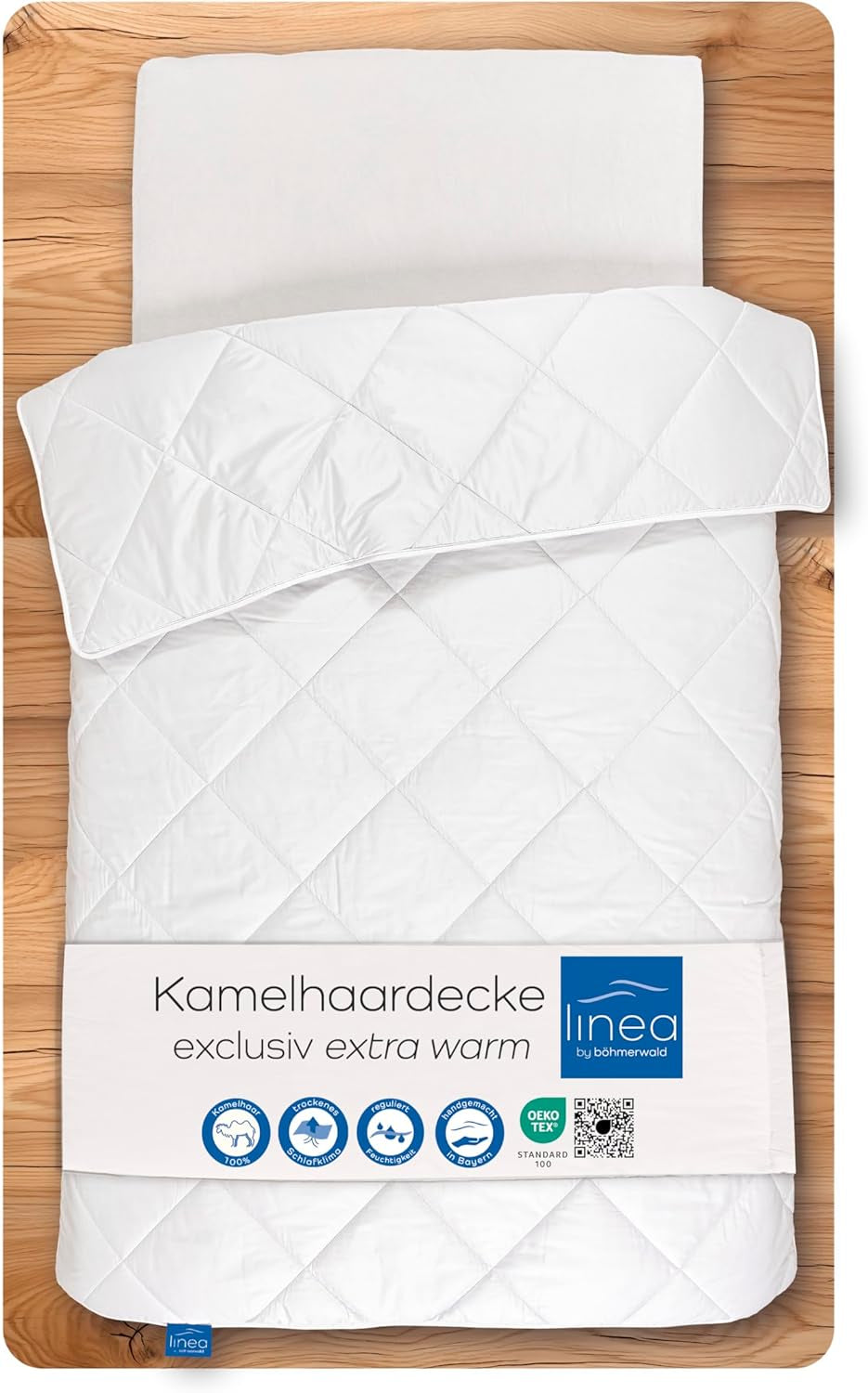 Exclusief dekbed, camel, wit, 135 X 200 cm Naty Shop dekbedden en dekbedden 135 X 200 Cm