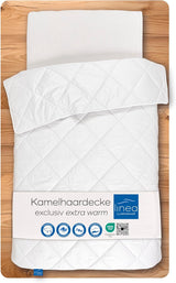 Exclusief dekbed, camel, wit, 135 X 200 cm Naty Shop dekbedden en dekbedden 135 X 200 Cm