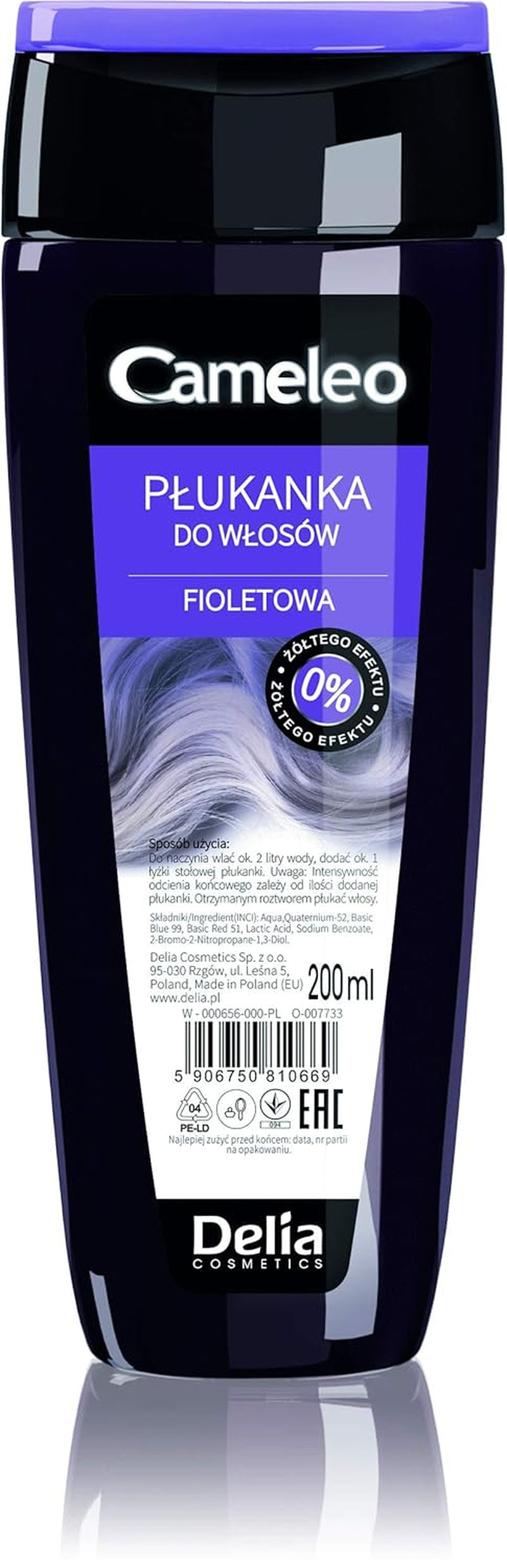 Cameleo - Roze Water Roze Haar Tonic Geen gele tint Semi-permanente haarkleuring - Voor blond en grijs haar - Kleur en verzorging - Vrij van parabenen | 200 ml Haarverf Naty Shop Oude versie - Violet 200 Ml (1 pakje)