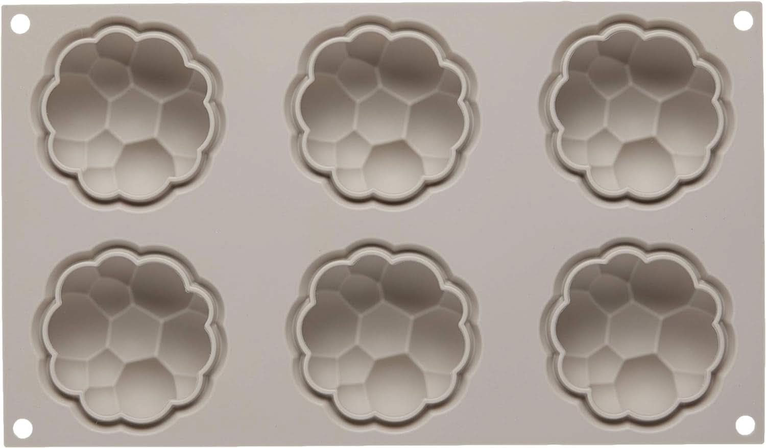 Silikomart, Vorm voor Tartufo-siliconencakes, 8 enkele poorten, Ø 62 H 52 mm Keuken Naty Shop Bollicine