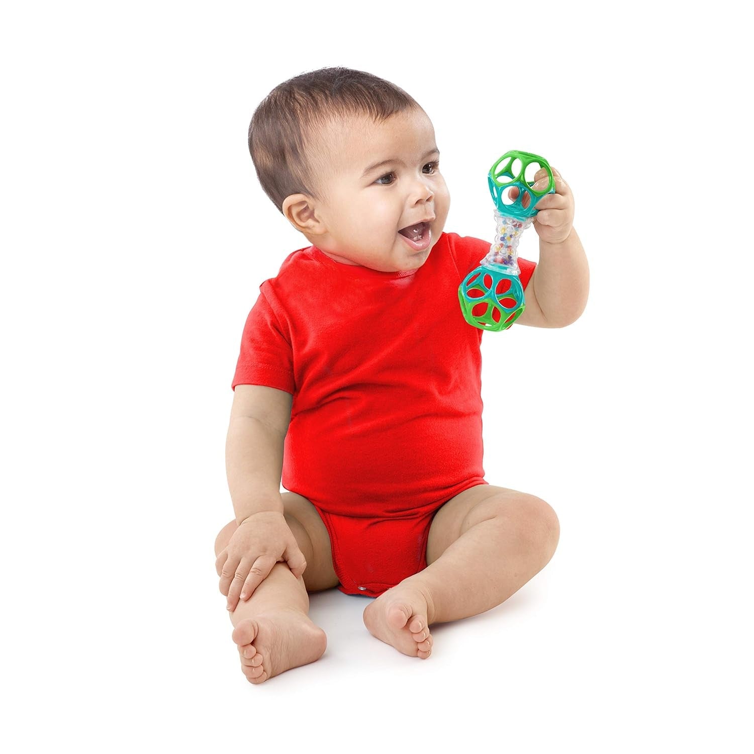 Bright Starts Little Shakers 6-delige cadeauset - Babyrammelaars en bijtringen BPA-vrij Gemakkelijk te vangen Unisex Newborn+