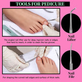 FANDAMEI manicureset, buffer voor gelnägel, nagelfeile 100/180, nagelfeilen voor gelnägel, nagelhautschieber, buffer voor gelnägel, feilen voor gelnägel, nagelzange, nagelfeilen set, manicure- en pedicureset