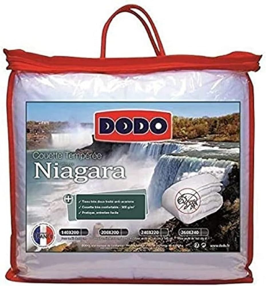 Dekbed, Mijtbestendig, Wit, 240 X 220 Cm, Voor tweepersoonsbed, Quilt Niagara, Zacht en comfortabel, Machinewasbaar op 40 °C Dekbedden en dekbedden Naty Shop 200X140 Cm Uni