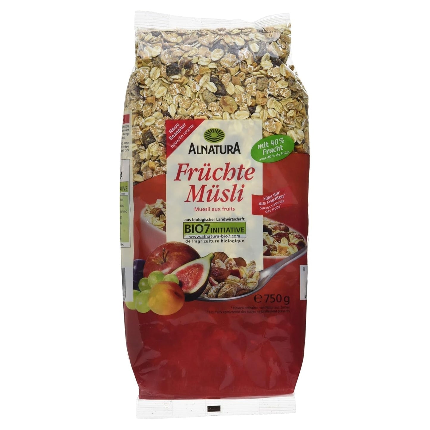 Muesli met biologisch fruit, 750g