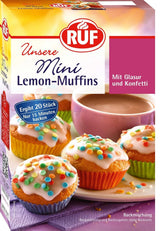 RUF Mini muffins met citroen, bakmix met citroensmaak, 350 gram Kitchen Naty Shop Citroen