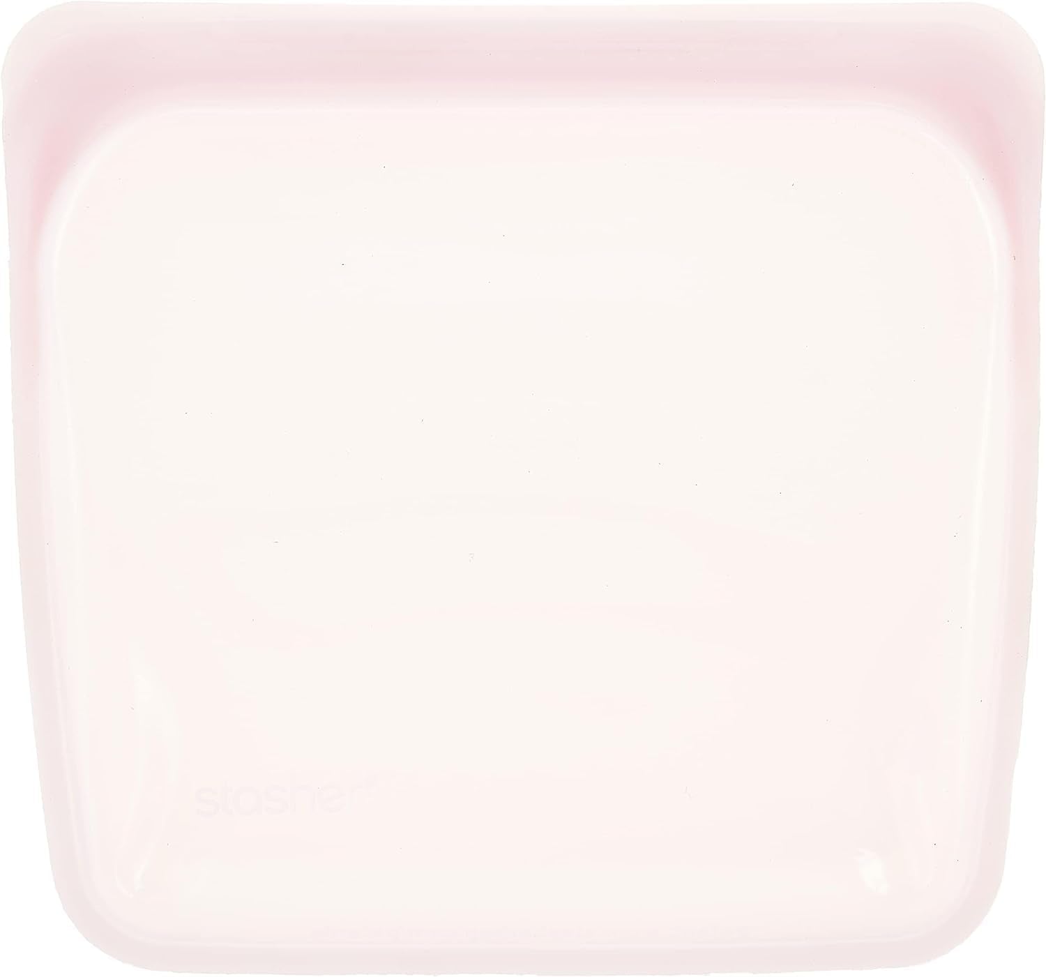 Stasher Bag Herbruikbare premium siliconen voedselzak Sandwichzak Doorzichtig Duurzaam Oven Vaatwasmachine Vriezerveilig Milieuvriendelijke lunchtas Lekvrij 828 ml voedselbewaardozen Naty Shop Rozenkwarts