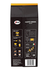 Segafredo Zanetti Caffè Crema Dolce - Hele bonen (pak van 1 kg) - Geschikt voor Caffè Crema - Licht tot medium gebrande koffiebonen met een milde en evenwichtige smaak (pak van 2)