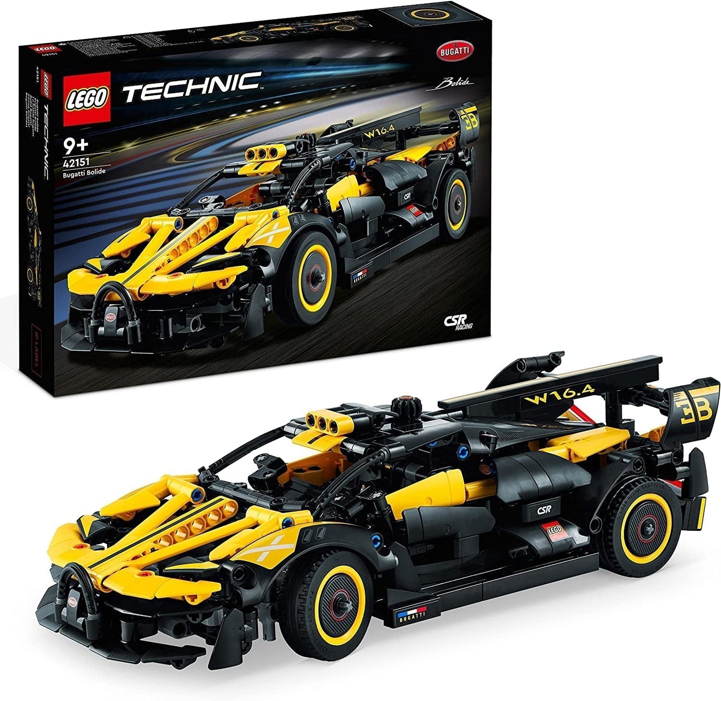 LEGO Technic Bugatti raceauto, automodelset, sportwagenspeelgoed, iconische verzamelautoset, bouwspeelgoed vanaf 9 jaar 42151 Bouwsets Bekijk de LEGO-Store standaardtitel