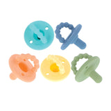 Nuby – Set van 5 zachte siliconen orthodontische fopspenen en fopspenen | 3 modellen voor dag en nacht | 2 modellen die gloeien in het donker | BPA-vrij | Borstachtige vorm | Voor 18-36 maanden