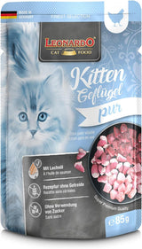 LEONARDO Verse Zakjes [16 x 85g nat kattenvoer, graanvrij] | Compleet natvoer in individuele zakjes