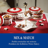Villeroy & Boch - Winter Bakery Delight Kleine opbergdoos, keramische kerstkoekjesdoos, kerstdoos, koekjesdoos, koekjesdoos, keramische doos met deksel, snoepopslag, premium porseleinen voedselopbergdozen Naty Shop