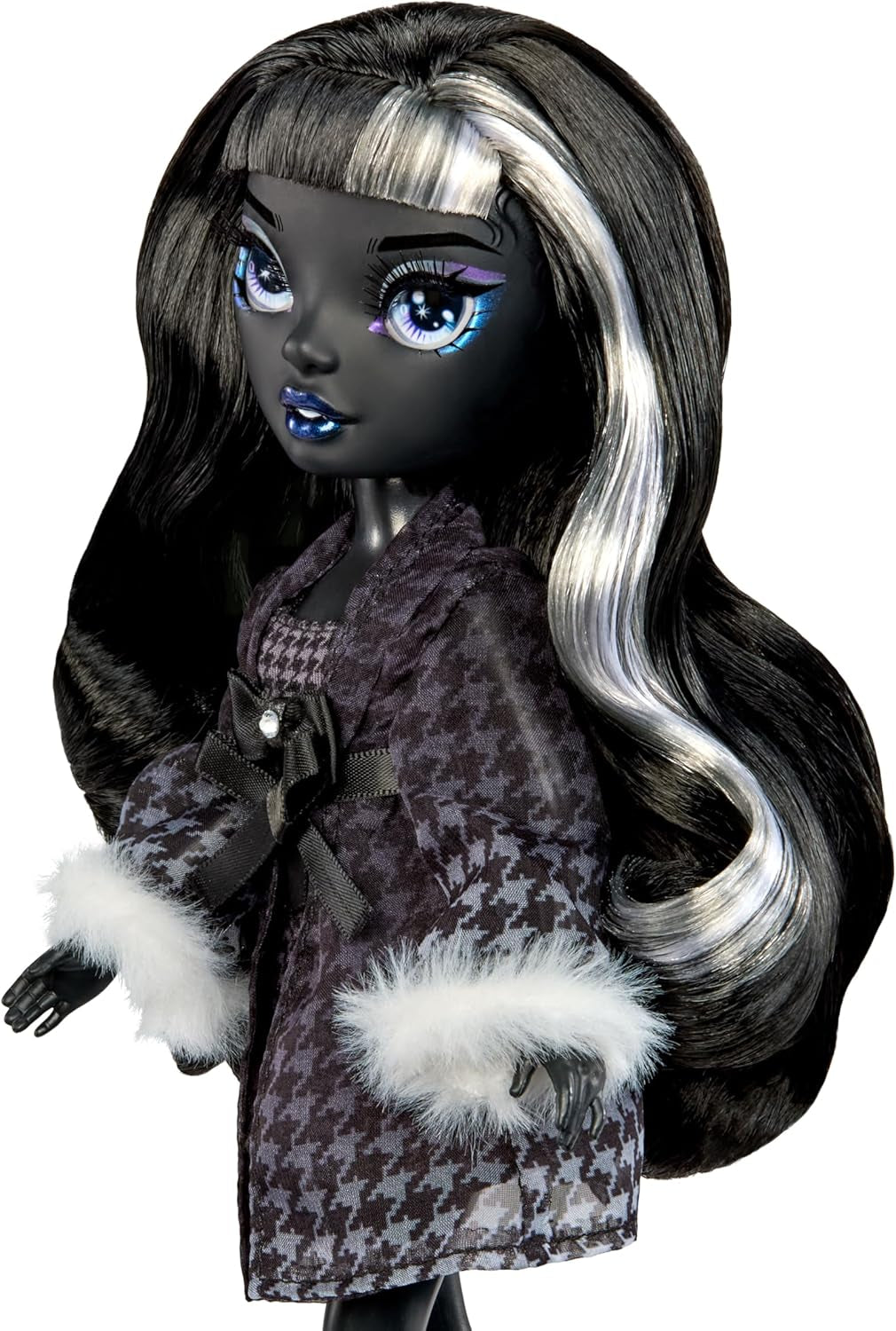 Rainbow High Shadow High Girl's Night - Shanelle Onyx - 28 cm modepop in grijstinten, zwart haar en outfit met accessoires en kam - Voor verzamelaars en kinderen vanaf 6 jaar