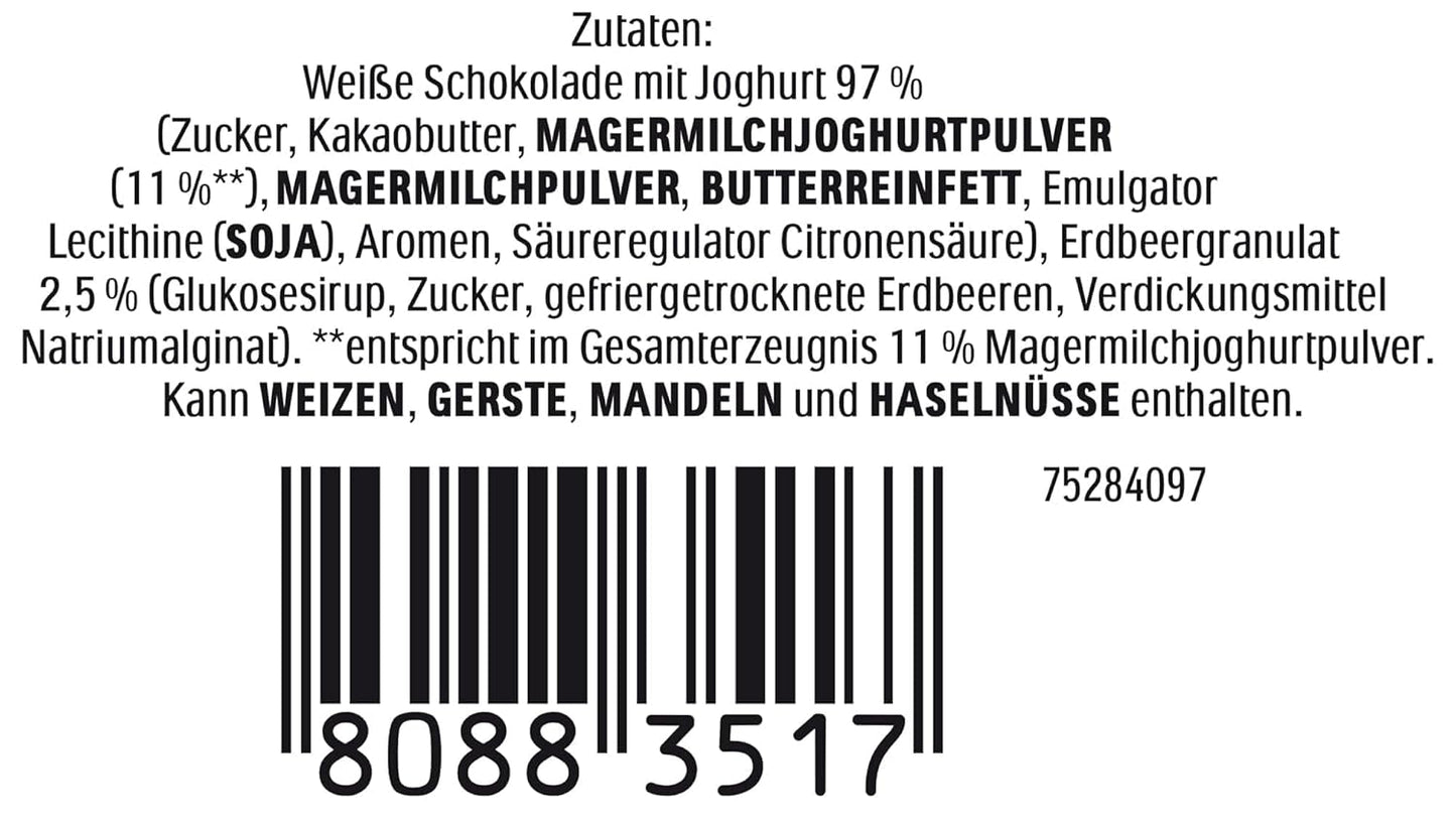 Paashaas met Yoghurt 75g – Chocoladehaas voor Pasen – Witte chocolade met yoghurt en fruitige aardbeienchips – Chocoladehaas voor Pasen en Paasmandje – Chocoladegeschenk – Paasgeschenk