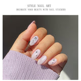 JMEOWIO Nagelfolie UV Hartend Schlange Stern UV Gel Nail Strips Nagelsticker Nagelaufkleber Nail Art Decoratie Nageldesign Zubehör