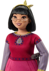 Mattel Disney Wish Dahlia van Rosas pop en accessoires, gelede modepop, HPX24