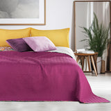 Decoking 12222 sprei 200x220 cm roze violet wit gekleurd antraciet sprei tweezijdig gekleurd roze wit violet quilten Bibi bedden en dekens Besuche den DecoKing-Store