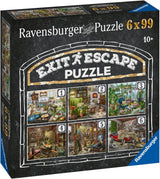 Ravensburger EXIT Puzzel - The Ghostly Manor House - 6X 99-delige puzzel voor puzzelminnende volwassenen en kinderen vanaf 10 jaar Puzzel Naty Shop