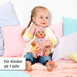 BABY Born Lena (klein babymeisje) 36 cm, pop met 7 functies voor kinderen vanaf 1 jaar, werkt zonder batterij, grote pop 36 cm Poppen Naty Shop