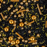 Super Streusel, Gold Rush Goud Zwart Strooi Decoratie Naty Shop