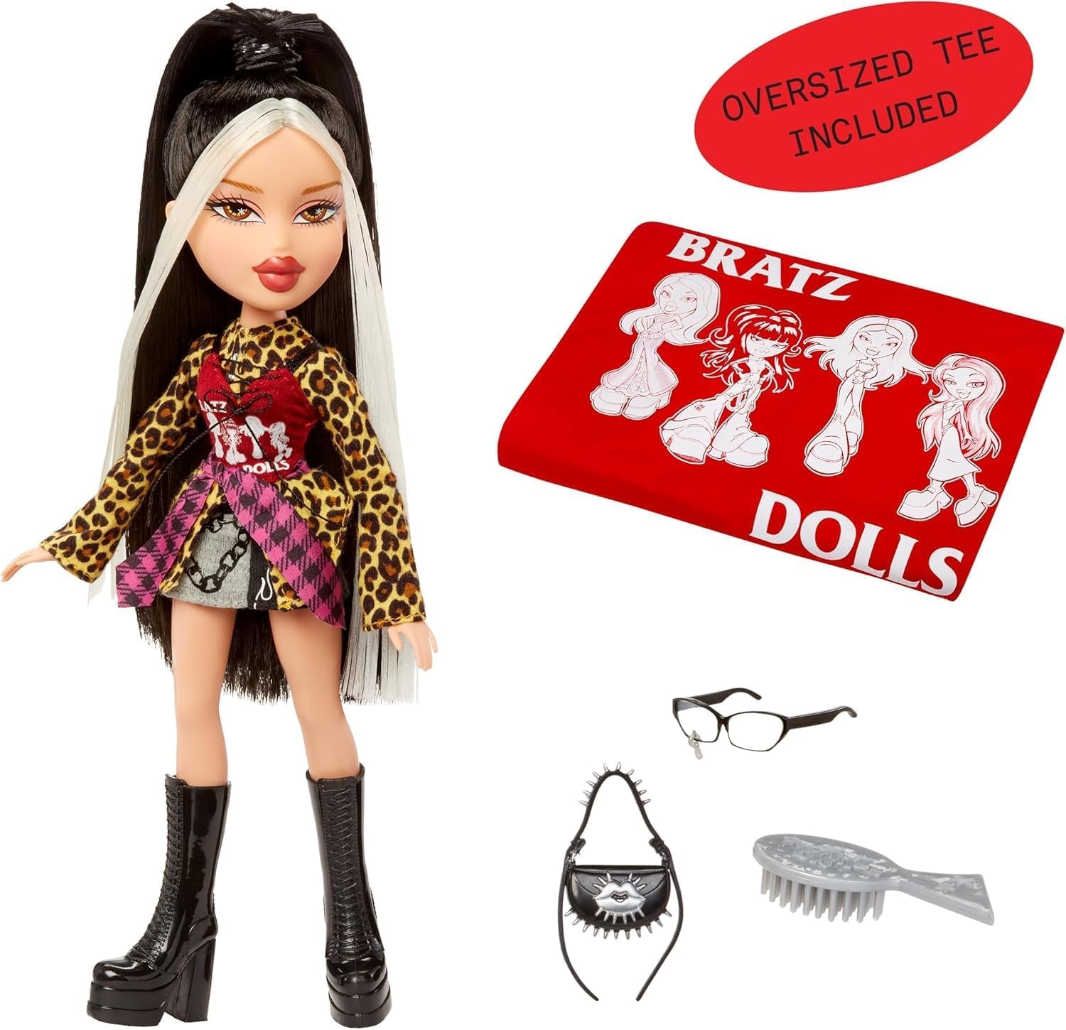 Bratz Stylin' Jade modieuze T-shirt-stijl pop inclusief accessoires schattig meisjesspeelgoed
