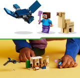 LEGO Minecraft Steve's Desert Expedition, videogameset voor jongens en meisjes, bioom met Steve, huis, beeldjes en kameelspeelgoed, gamercadeau voor kinderen vanaf 6 jaar 21251 Bouwsets Besuche den LEGO-Store