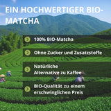 | Matcha biologisch poeder 100 g | Groene Thee Matcha Poeder Ceremoniële Kwaliteit | 100% natuurlijk en premium kwaliteit | Ontgiftende thee | Compatibel met Matcha-set, steel, kom en glas.