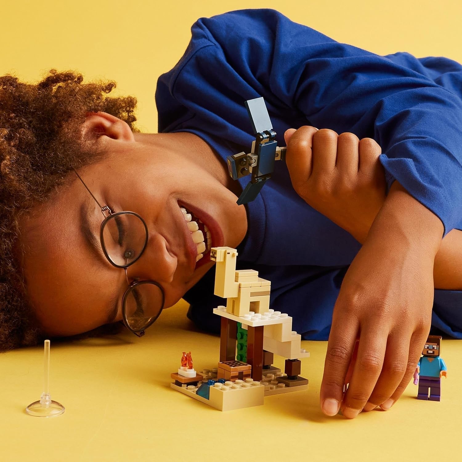 LEGO Minecraft Steve's Desert Expedition, videogameset voor jongens en meisjes, bioom met Steve, huis, beeldjes en kameelspeelgoed, gamercadeau voor kinderen vanaf 6 jaar 21251 Bouwsets Besuche den LEGO-Store