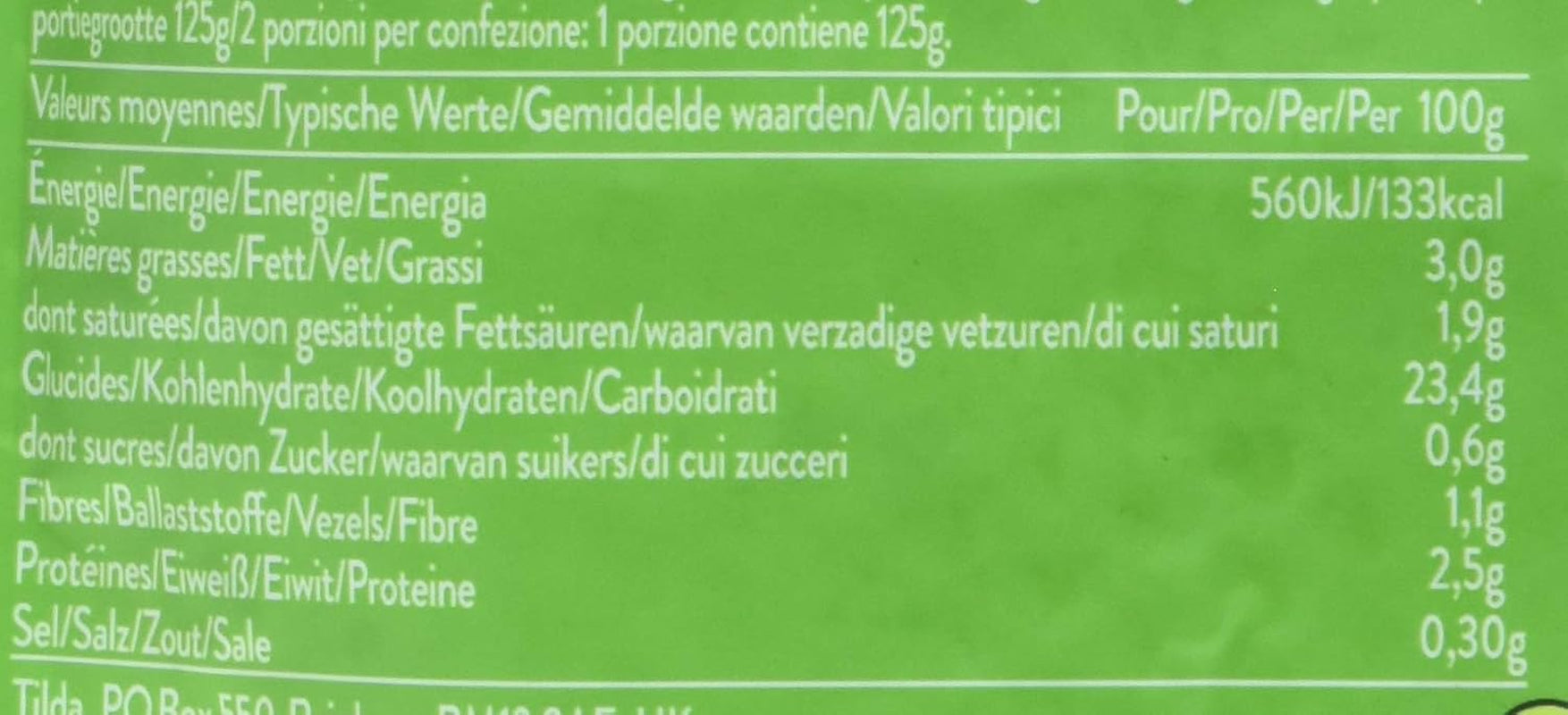 TILDA Gestoomde Basmatirijst met Limoen en Koriander voor de Magnetron, 250g